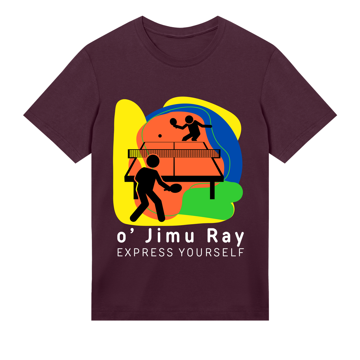 Game On - Table Tennis - Maroon men - T-shirts