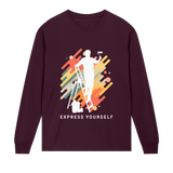 Inspire and Aspire - Vibrant Tee - Maroon men - Long Sleeve T-shirts