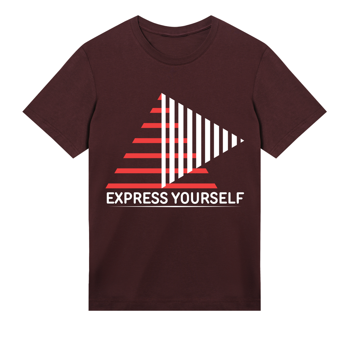 Stripes of Self-Expression - Maroon men - T-shirts