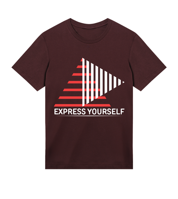 Stripes of Self-Expression - Maroon men - T-shirts