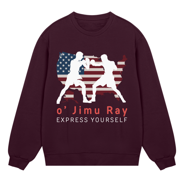 Fight and Freedom - o' Jimu Ray 4th July Sweatshirt - Maroon men - Sweatshirts