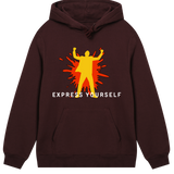 Bold and Energetic - The Express Yourself Hoodie - Maroon men - Hoodies