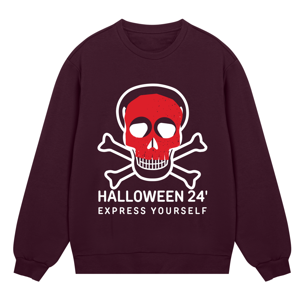 Skull Vibe - Express Yourself - Maroon men - Sweatshirts