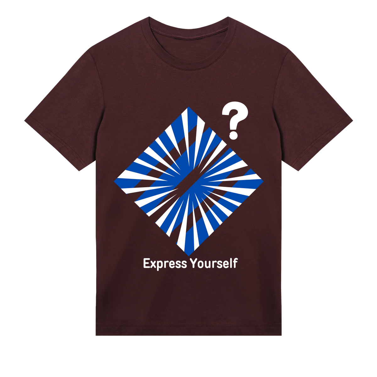 Mystery Burst - Bold and Enigmatic - Maroon men - T-shirts