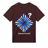 Mystery Burst - Bold and Enigmatic - Maroon men - T-shirts