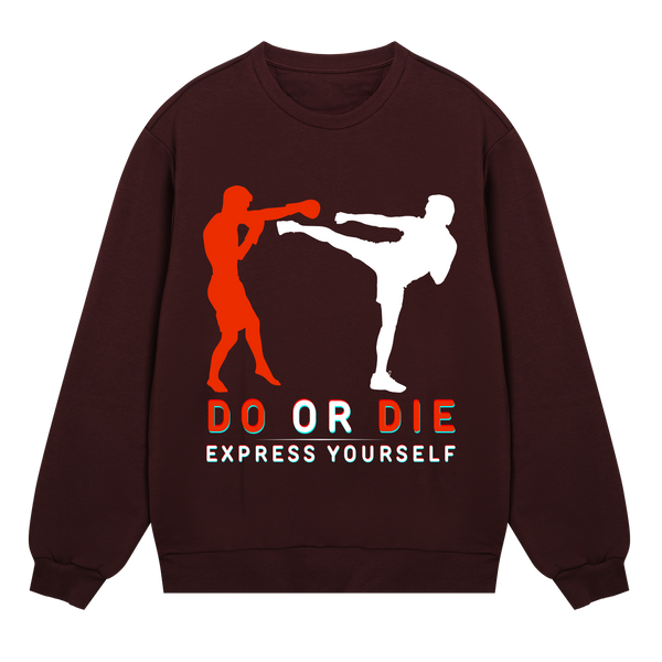 Fight for Style - Do or Die Sweatshirt - Maroon men - Sweatshirts