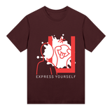 Playful Reflections - Express Yourself Tee - Maroon women - T-shirts