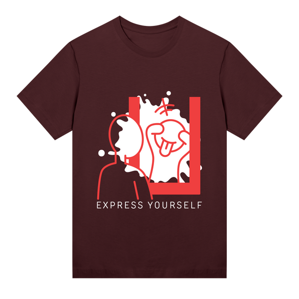 Playful Reflections - Express Yourself Tee - Maroon women - T-shirts