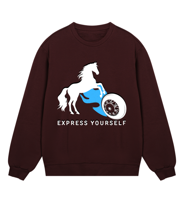 Minimalist Boldness Unveiled Sweatshirt - Maroon men - Sweatshirts