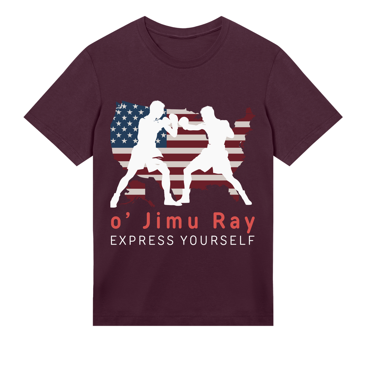 American Boxing Spirit - o' Jimu Ray 4th July Special - Maroon men - T-shirts