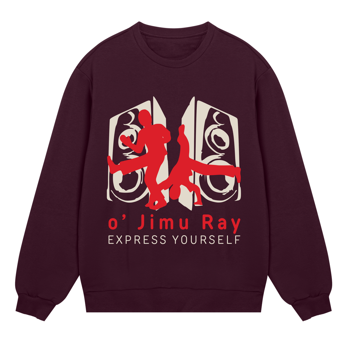 Dance of Expression - o' Jimu Ray Sweatshirt - Maroon men - Sweatshirts