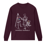 Celebration in Colors - Stylish Tee - Maroon men - Long Sleeve T-shirts