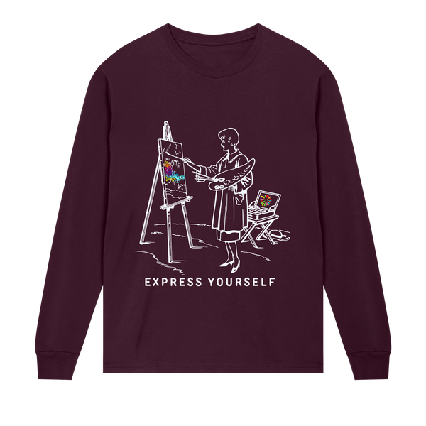 Celebration in Colors - Stylish Tee - Maroon men - Long Sleeve T-shirts