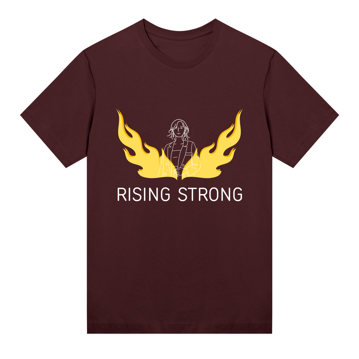 Flame of Strength T-Shirt - Maroon women - T-shirts