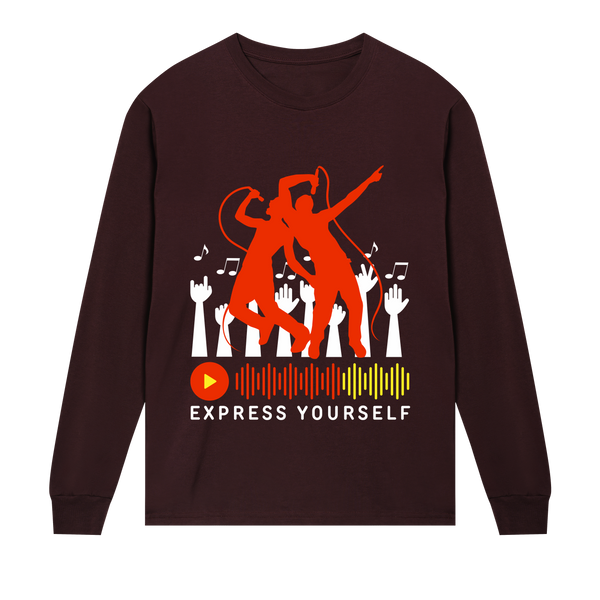 Express Yourself - The Concert Experience Tee - Maroon men - Long Sleeve T-shirts