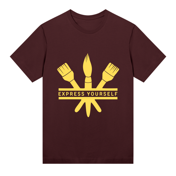 Brush Stroke Statement T-Shirt - Maroon women - T-shirts