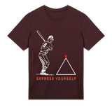 Red Dot Statement - Stand Out - Maroon men - T-shirts