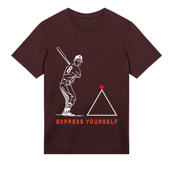 Red Dot Statement - Stand Out - Maroon men - T-shirts