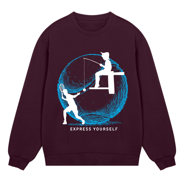 Neon Motion Sweatshirt - Maroon men - Sweatshirts