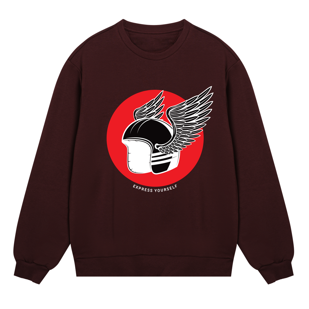 Winged Freedom Sweatshirt - Maroon men - Sweatshirts