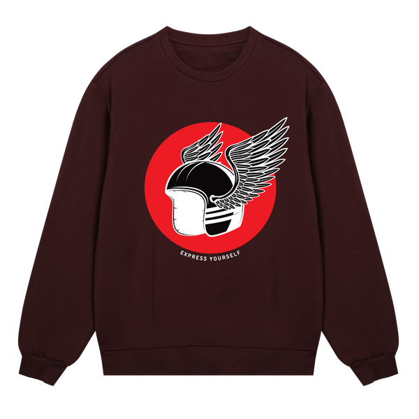 Winged Freedom Sweatshirt - Maroon men - Sweatshirts