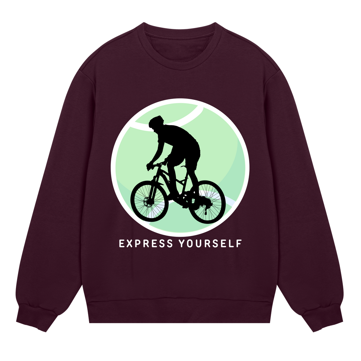 Cyclist's Freedom Sweatshirt - Maroon men - Sweatshirts