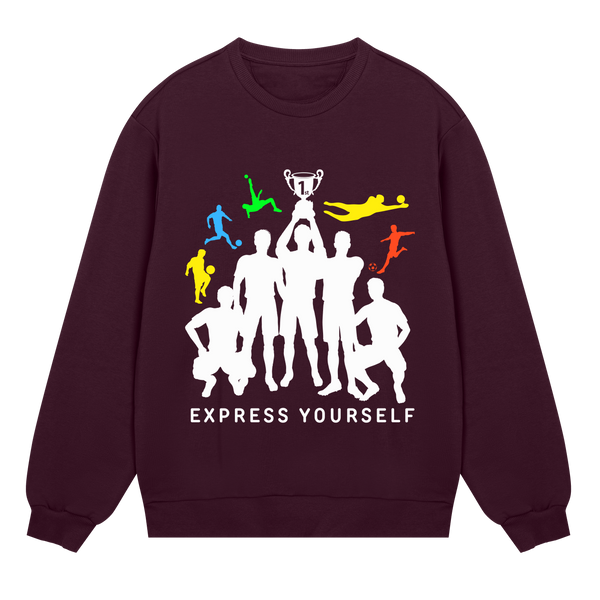 Bold Play - Stylish Soccer Design - Maroon men - Sweatshirts