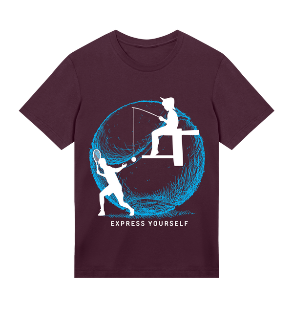 Tennis Flair - Bold Moves Tee - Maroon men - T-shirts