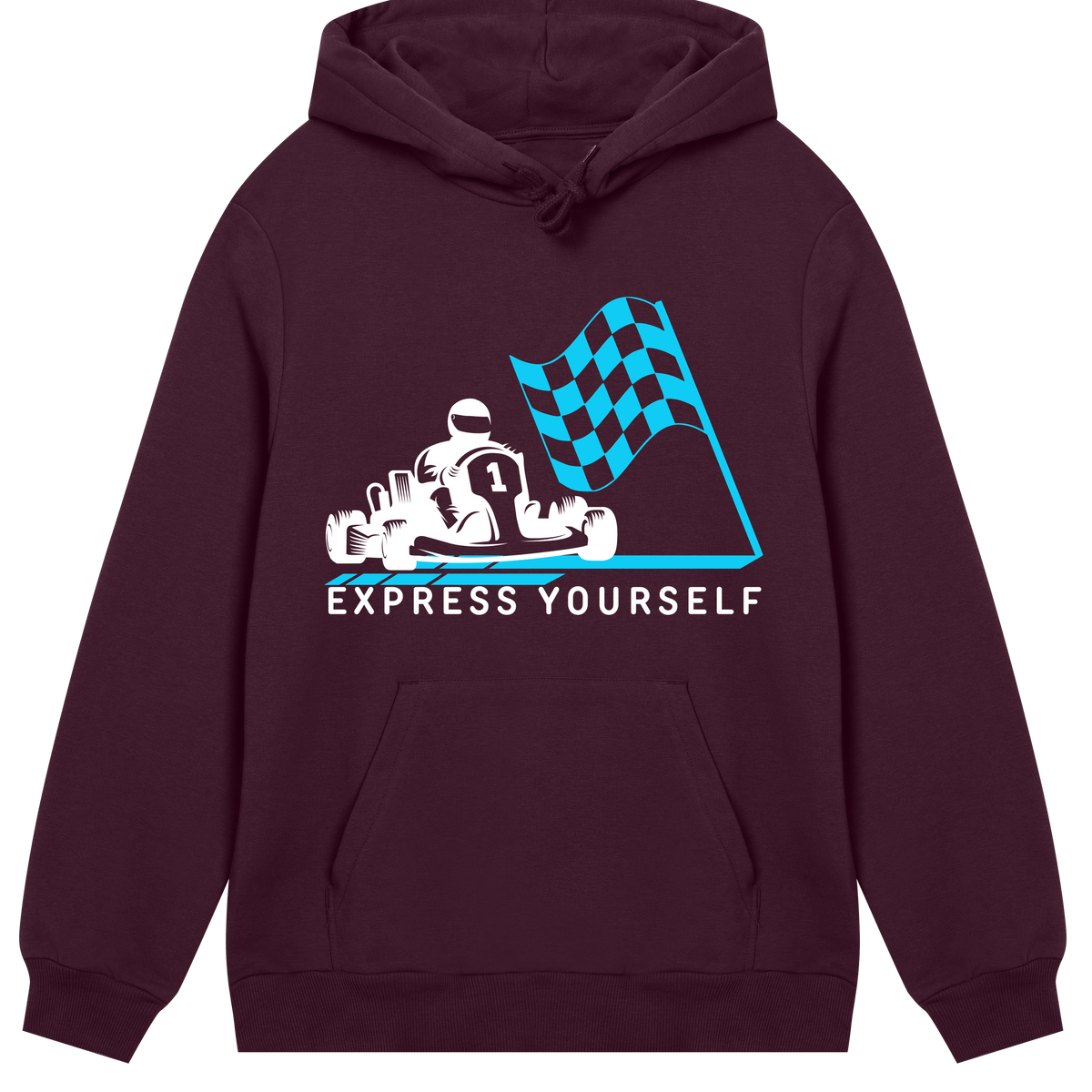 Race to Style - Express Yourself Hoodie - Maroon men - Hoodies