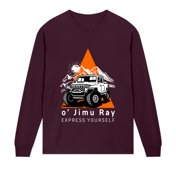 Off-Road Odyssey - Express Yourself - Maroon men - Long Sleeve T-shirts