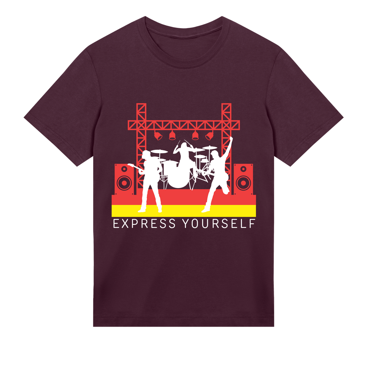 Rock the Night - Express Yourself - Maroon men - T-shirts