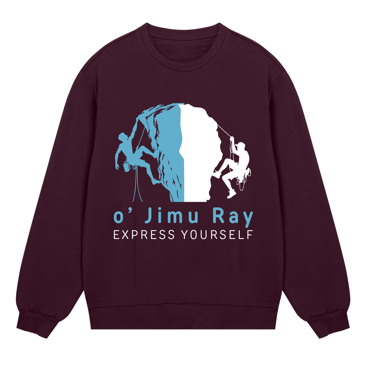 Climb High - Express Yourself - Maroon men - Sweatshirts