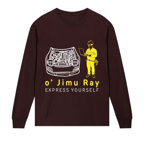 The Engineering Long Sleeve Tee - Maroon men - Long Sleeve T-shirts