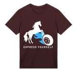 Expressive Motion - Flame Rider Tee - Maroon men - T-shirts