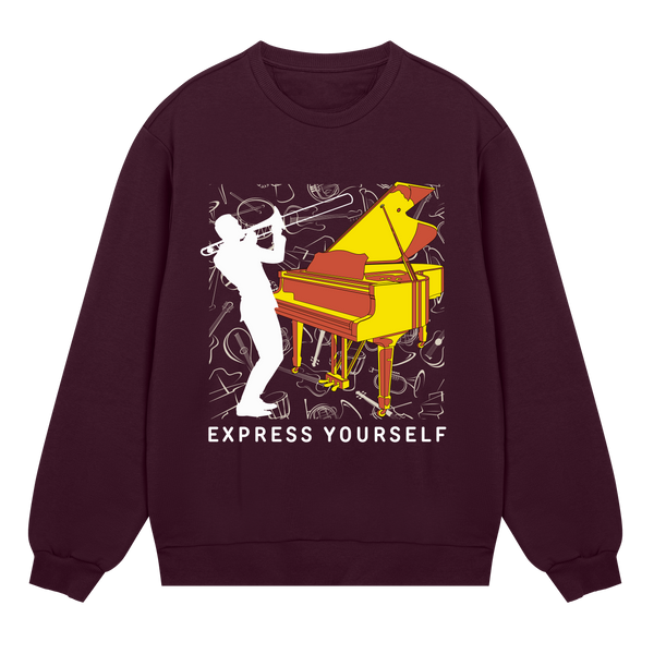 Jazz & Blues - Express Your Rhythm - Maroon men - Sweatshirts