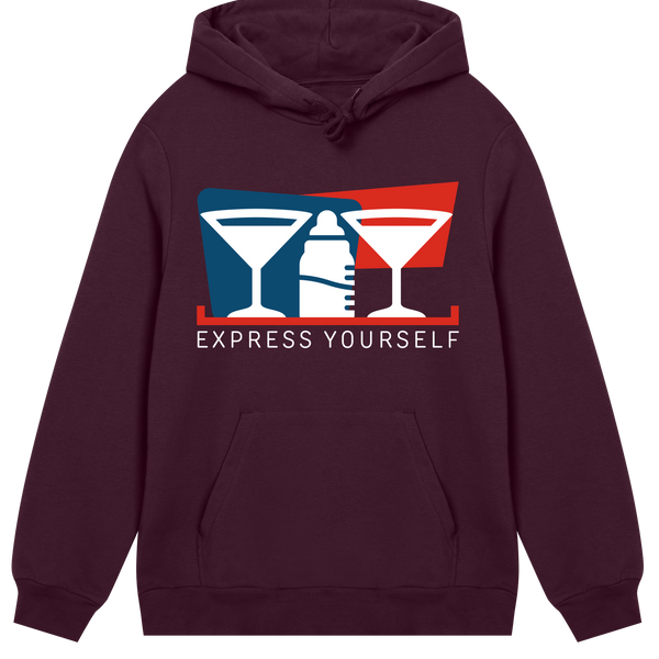 Cultural Fusion - Express Yourself Hoodie - Maroon men - Hoodies