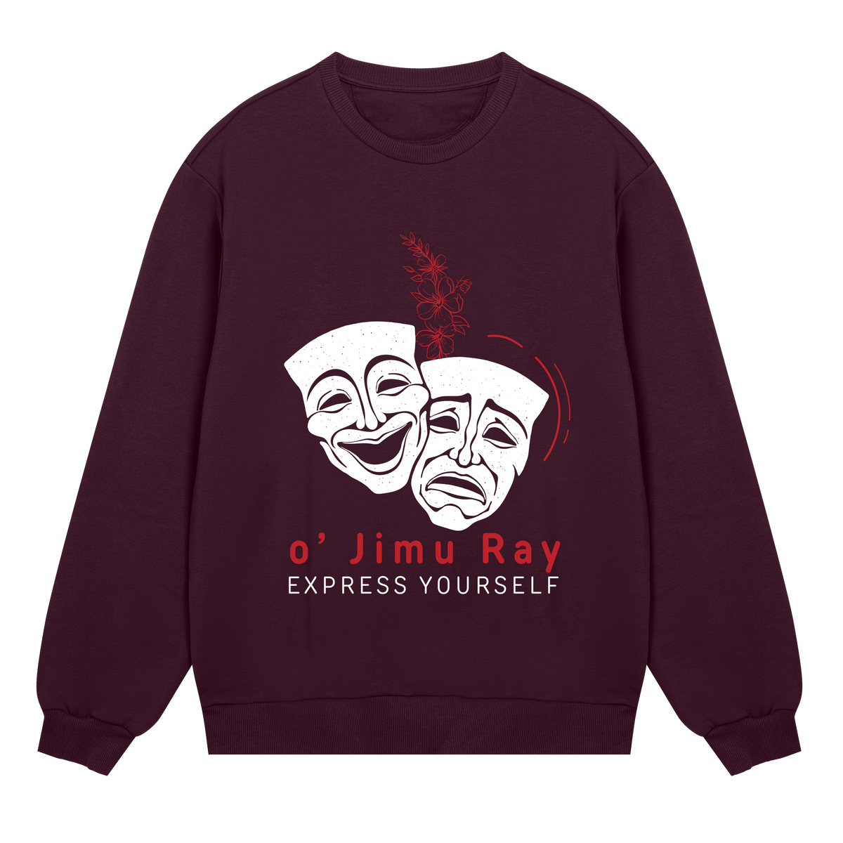 Theatrical Expression Sweatshirt - Maroon men - Sweatshirts