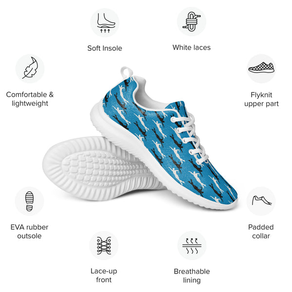 Express Your Steps - Vibrant Blue Sneakers - - shoes