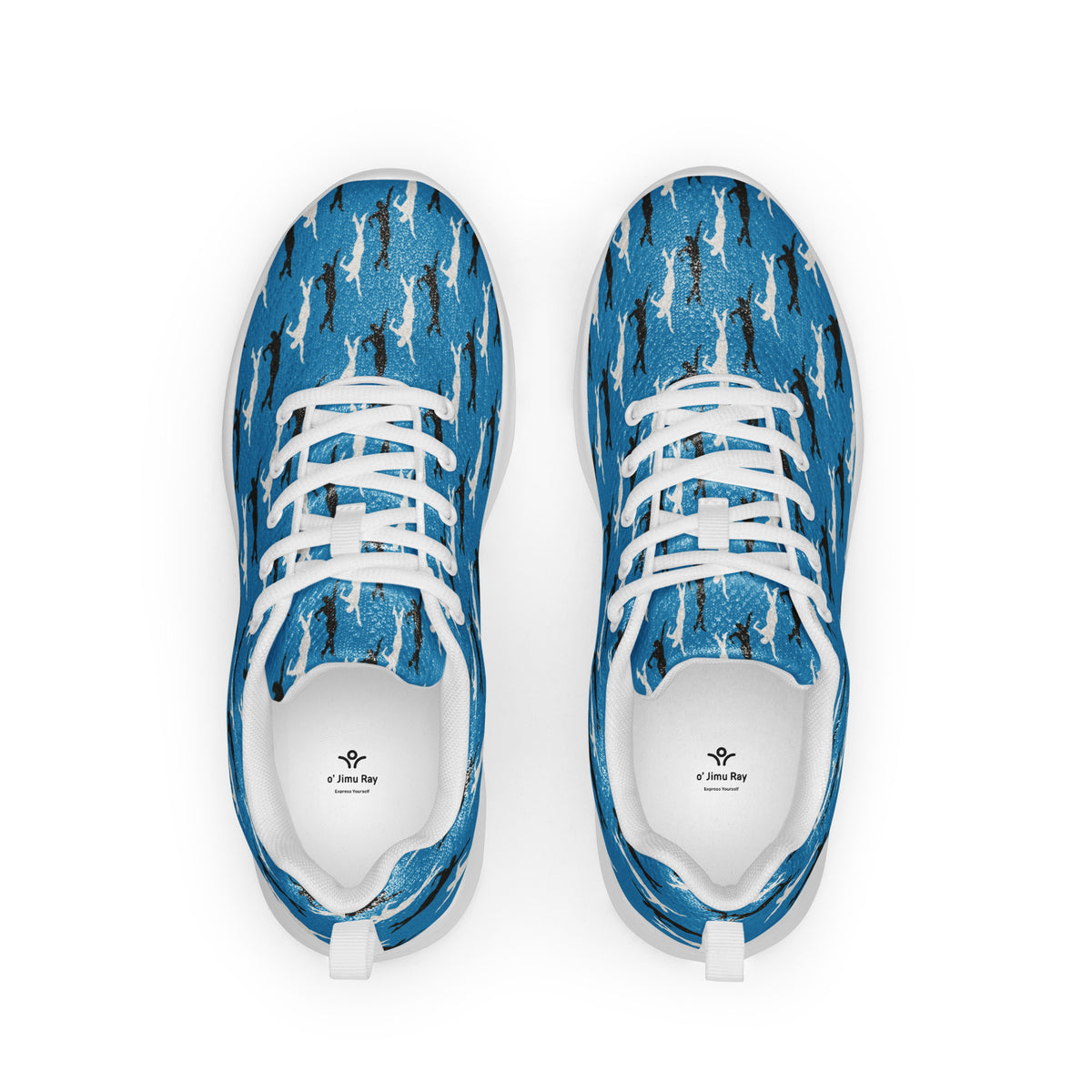 Express Your Steps - Vibrant Blue Sneakers - - shoes