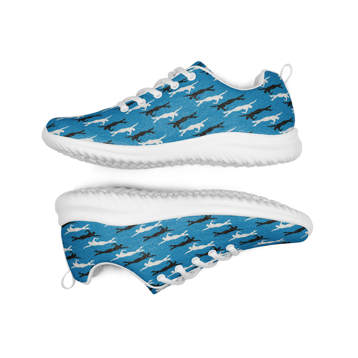 Express Your Steps - Vibrant Blue Sneakers - - shoes