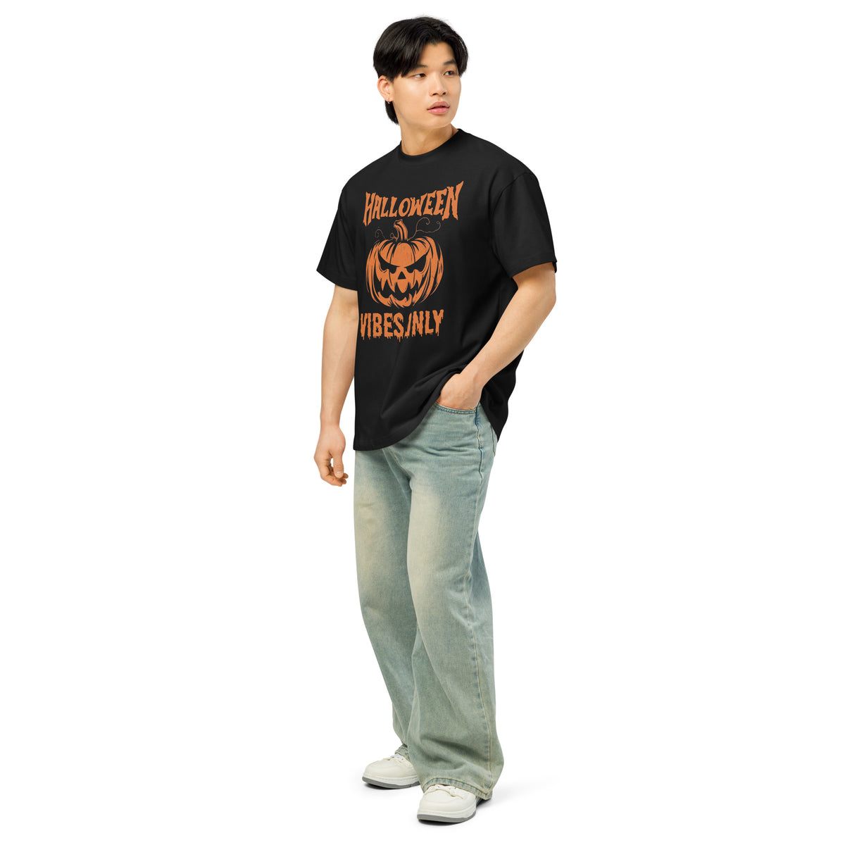 Gift Pumpkin Energy – Men’s Box Tee Halloween Style - - T-Shirts