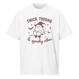 Halloween Cheer Gift – Women’s Box Tee, Cute Ghost - 2XL - T-Shirts