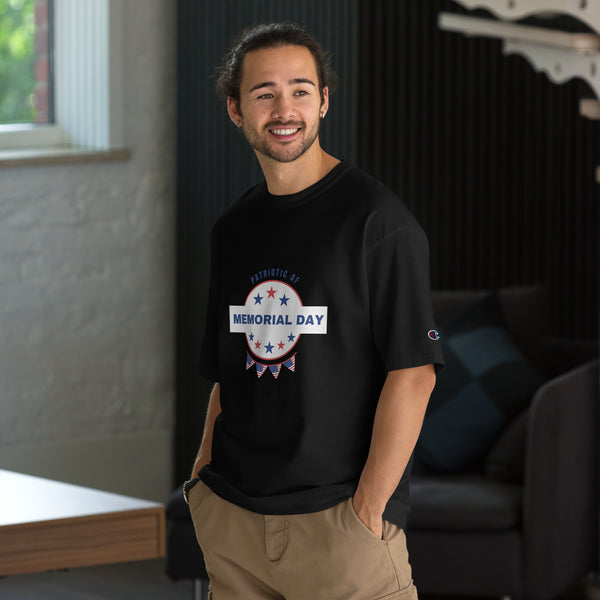 Gift Freedom Loudly – Patriotic AF Champion Tee - Black - T-Shirts