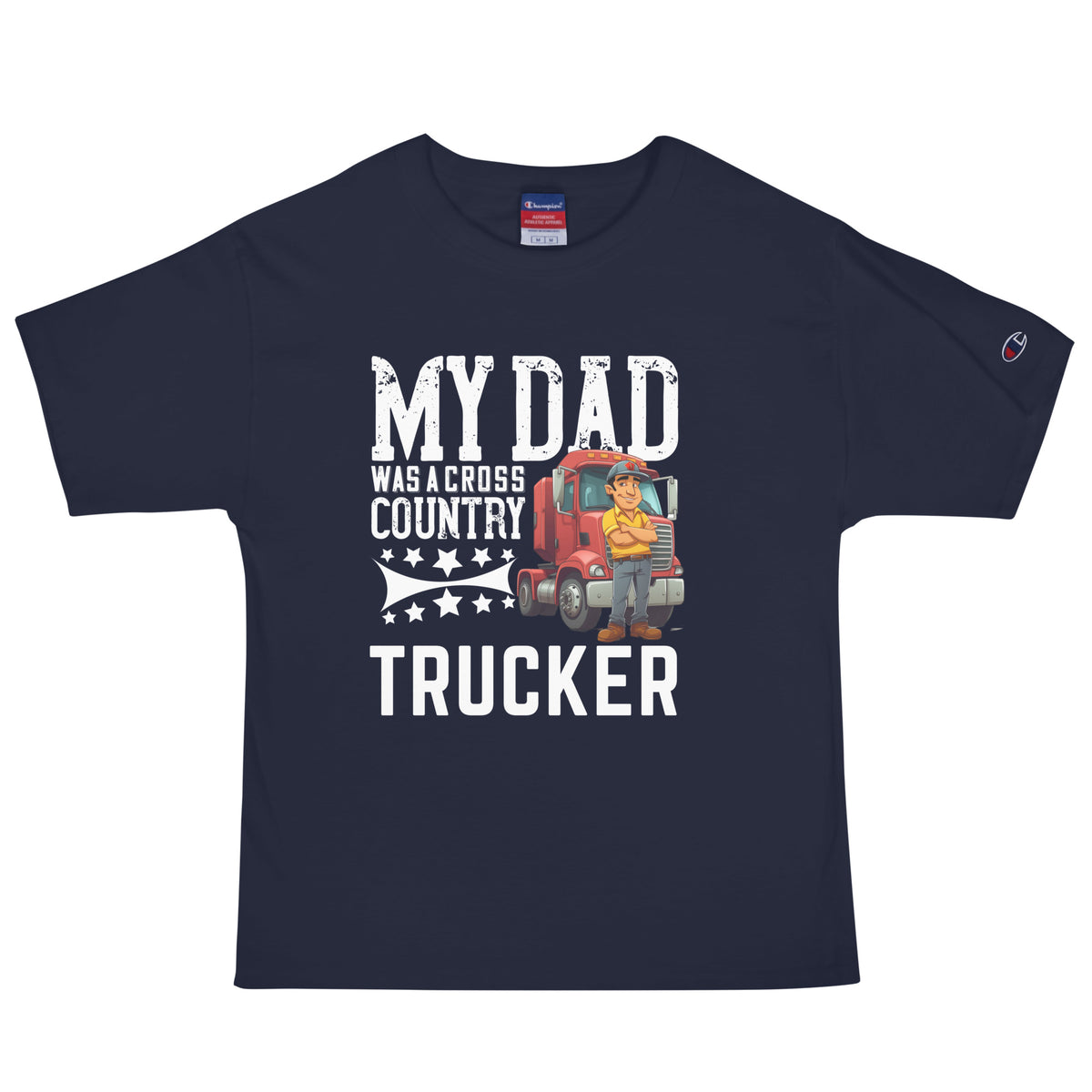 Legacy of the Road Tee - A Tribute to Dad's Trucking Adventures - Navy - Print Material