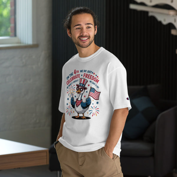 Fireworks & Freedom – Men’s Champion Tee - 2XL - T-Shirts