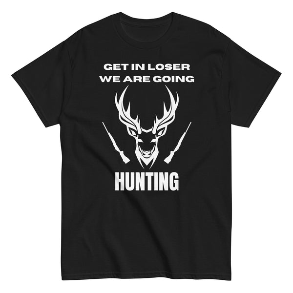 On the Trail - Join the Journey with Our Hunting Tee - Black - Print Material