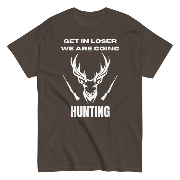 On the Trail - Join the Journey with Our Hunting Tee - Dark Chocolate - Print Material