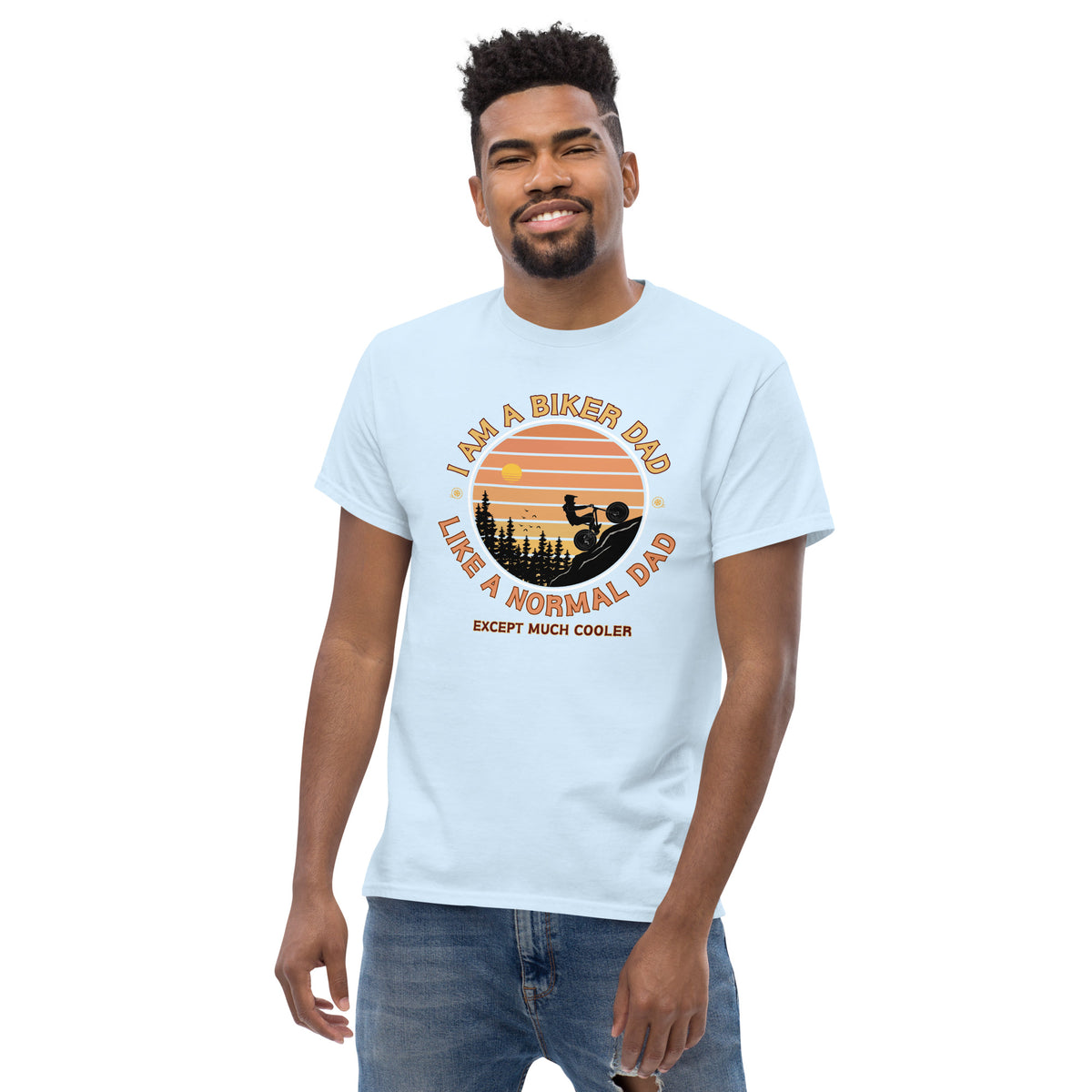 Rev Up Memories - Biker Dad Classic T.Shirt - - Print Material