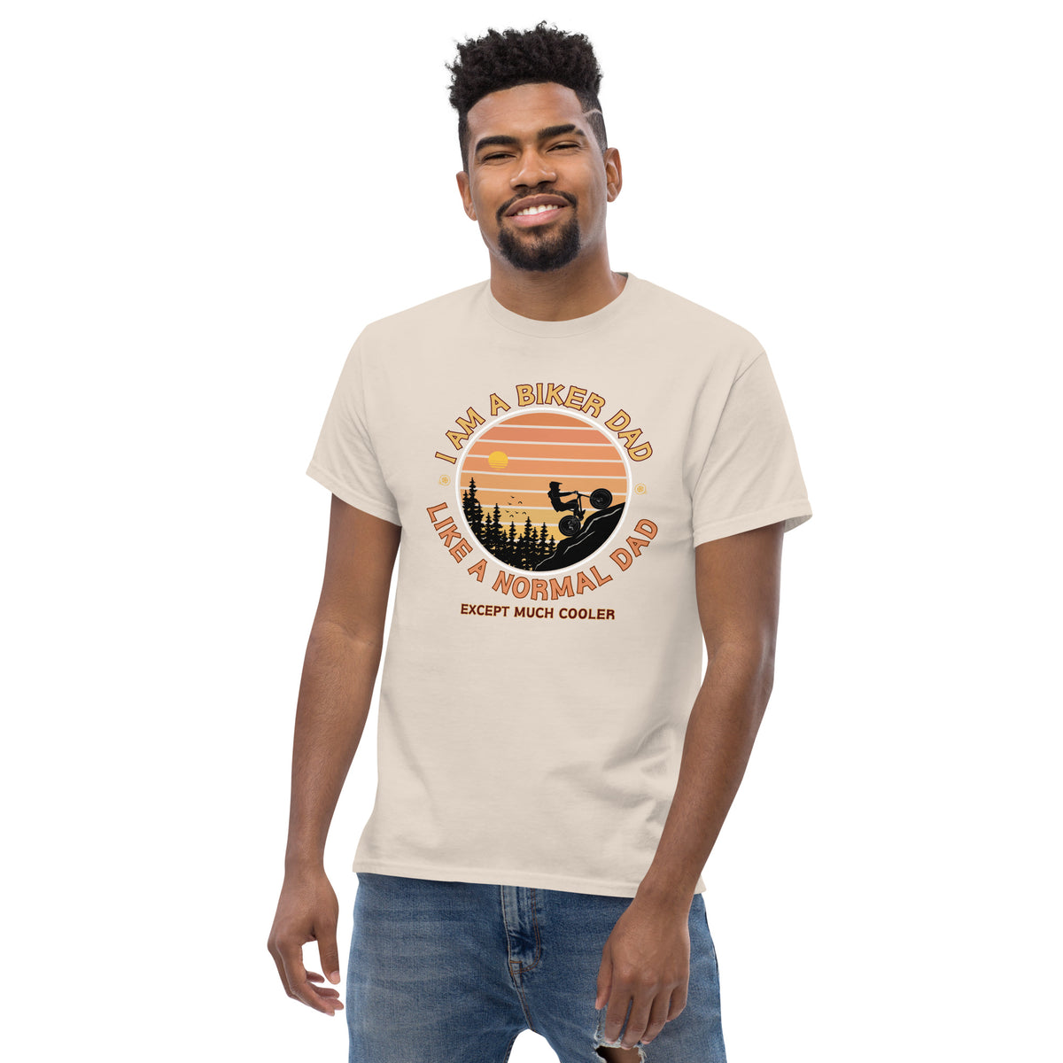 Rev Up Memories - Biker Dad Classic T.Shirt - - Print Material