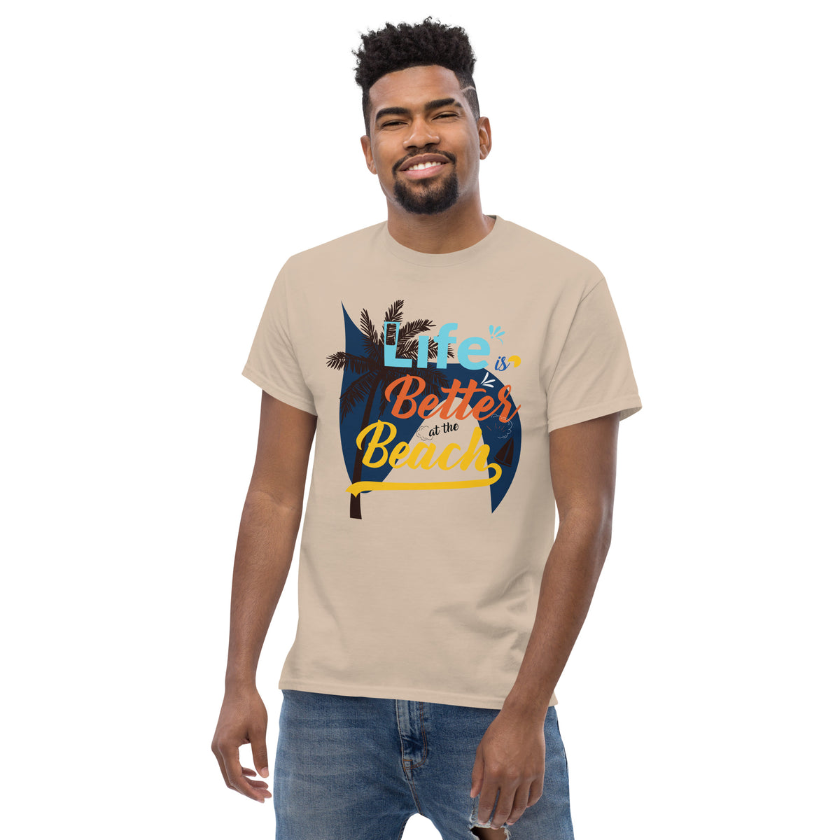 Beachside Escape - Unwind with Every Wave - - T-shirts